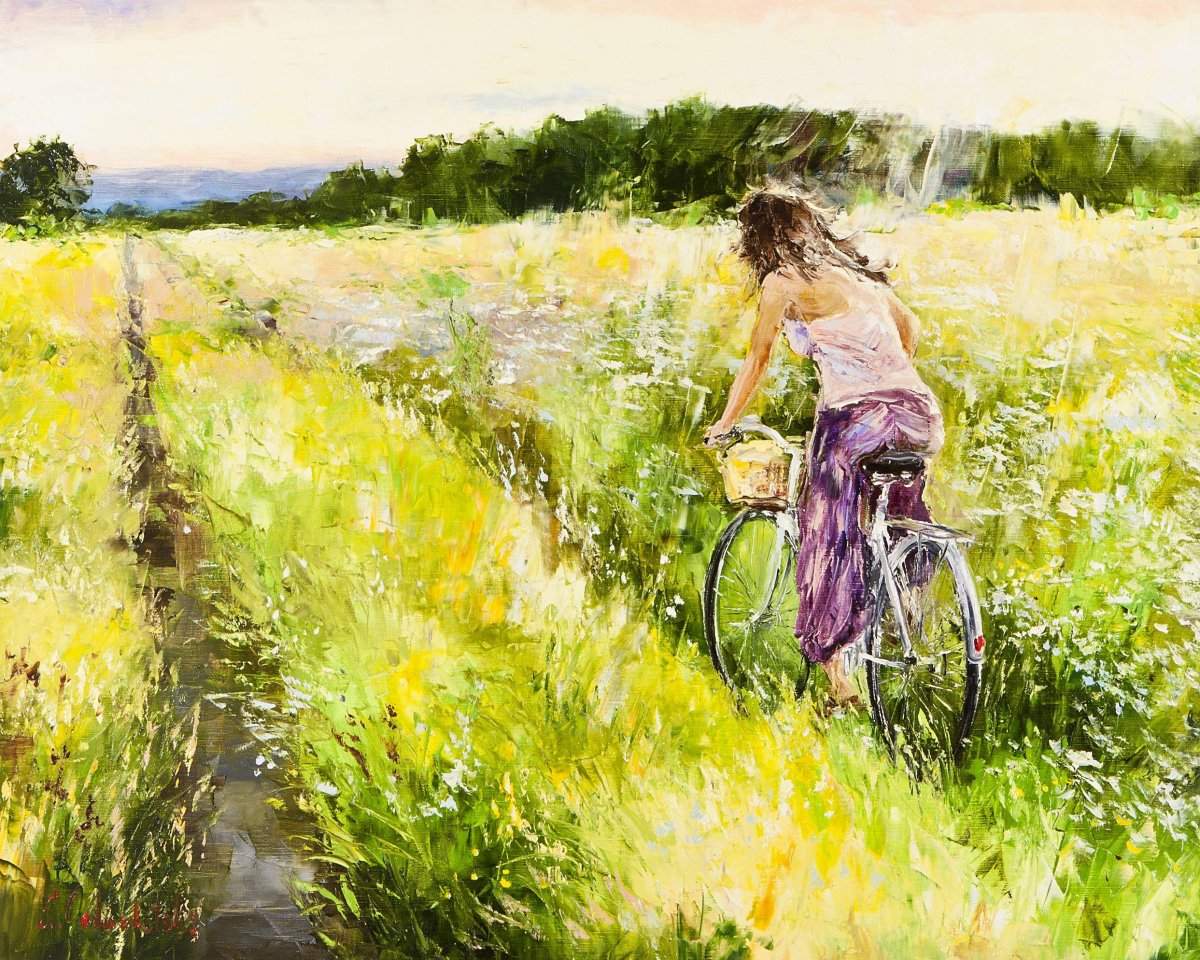 Художник Глеб Голубецкий картины деревня