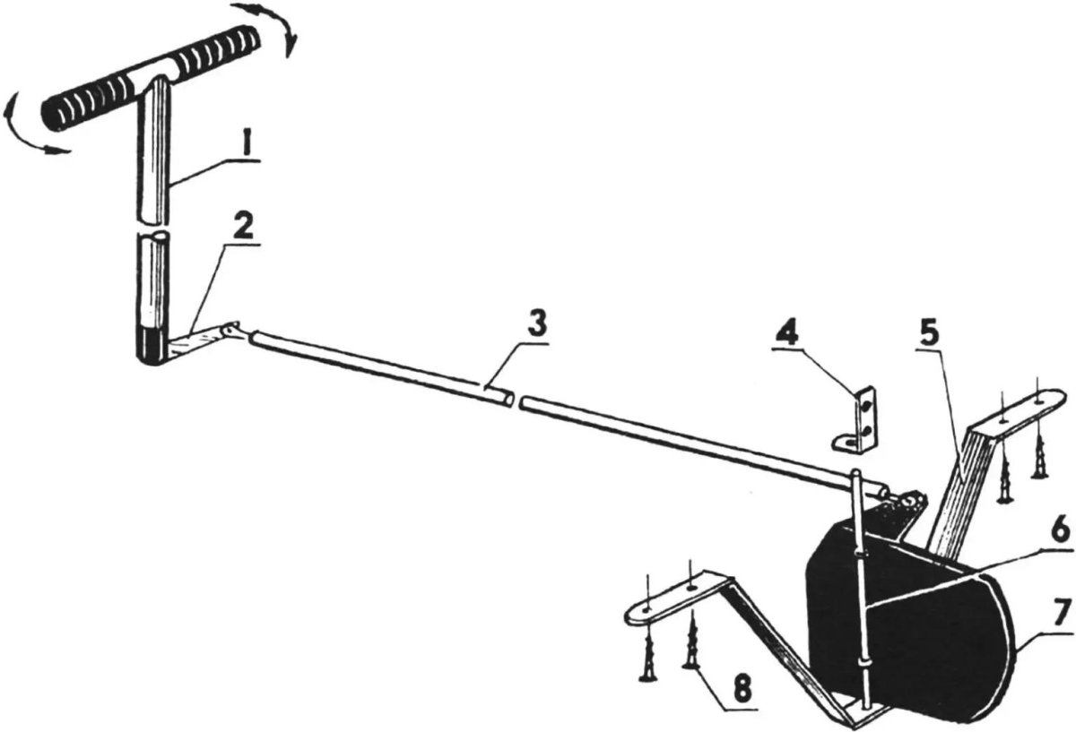 Лодочный Электромотор рулевой привод