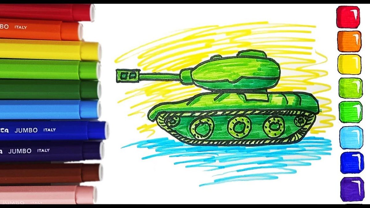 Танк рисунок