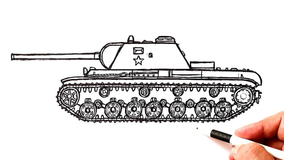 Рисунок танка кв 3