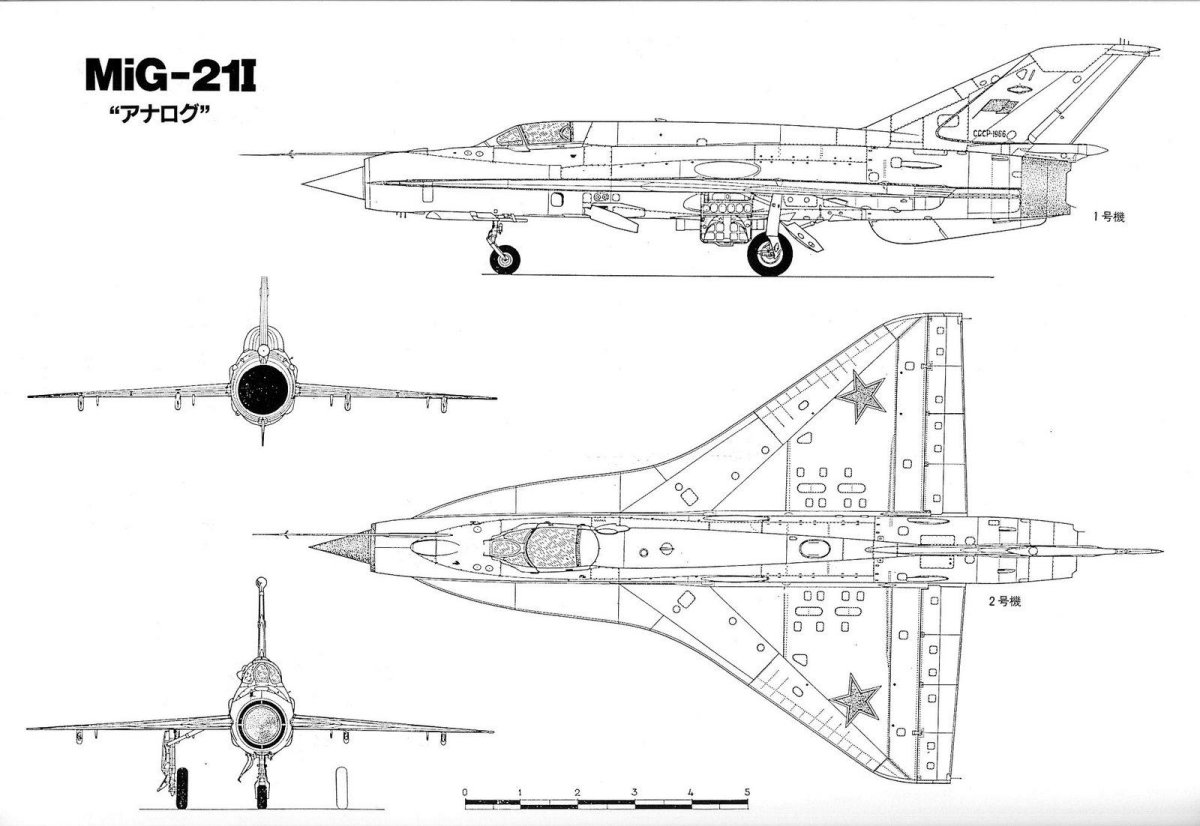 Миг 21 чертеж