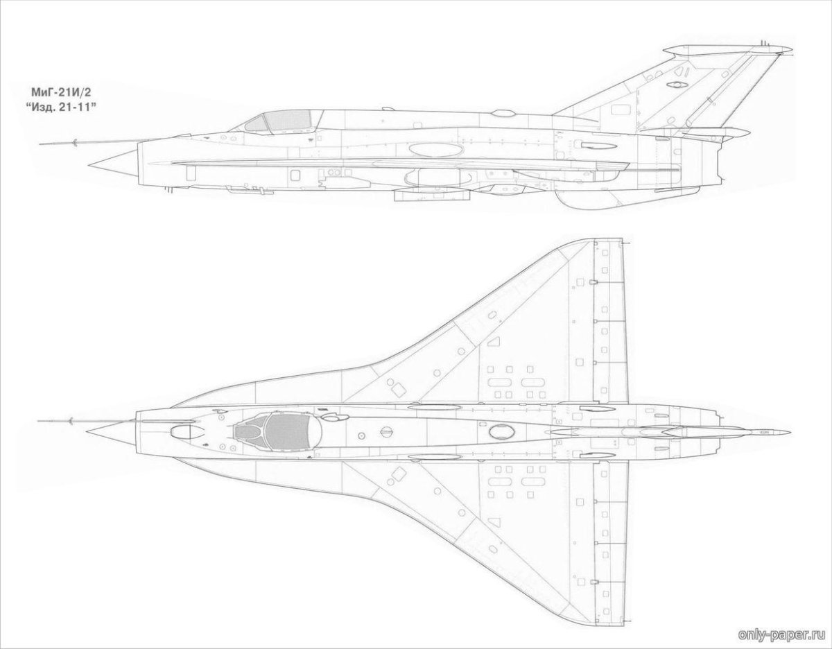 Миг 21 чертеж