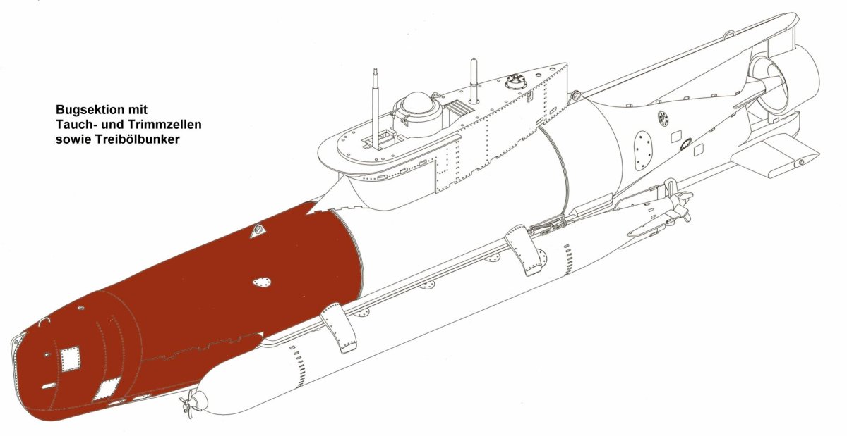 Подводная лодка Зеехунд чертежи