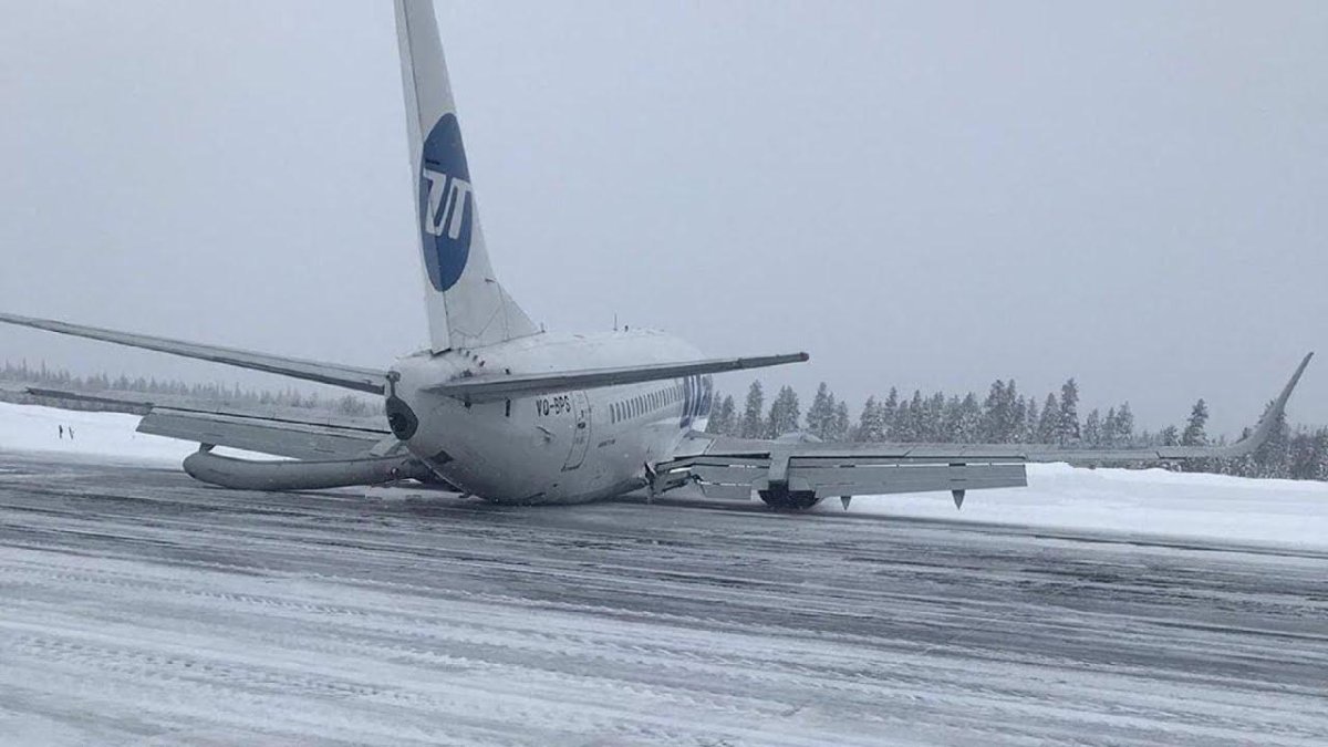 Boeing 737 посадка