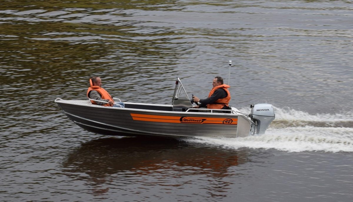 Алюминиевая лодка Wellboat-42 next