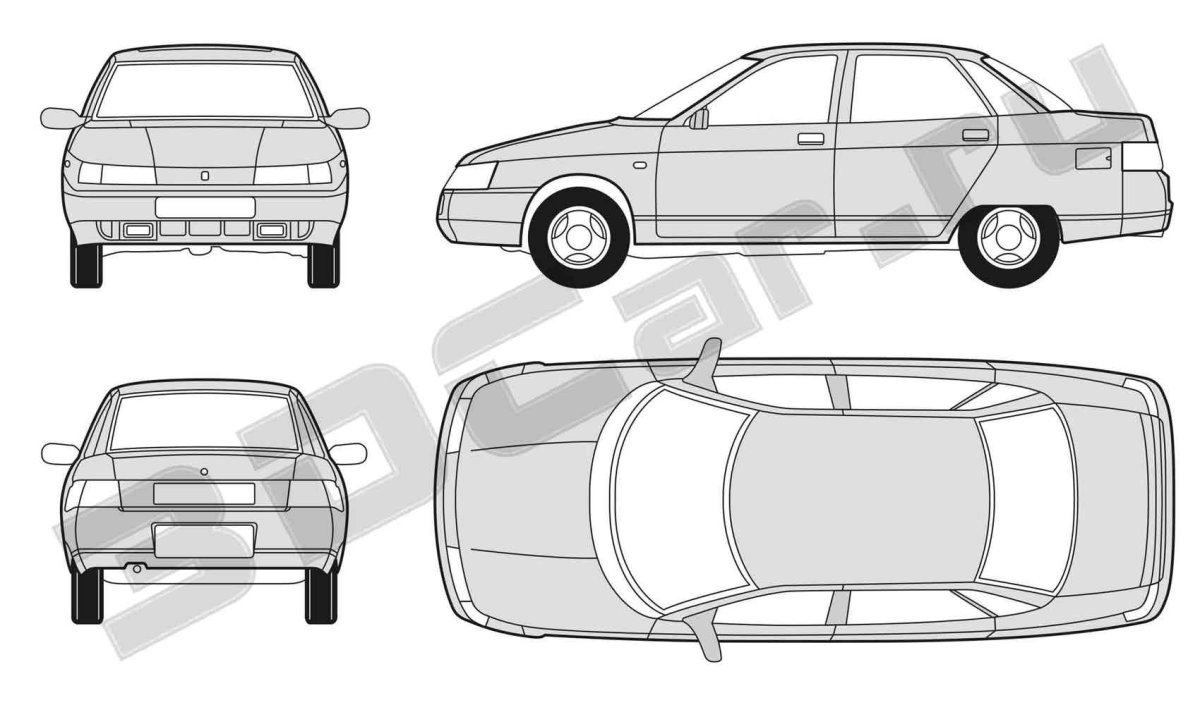 Габариты ВАЗ 2112