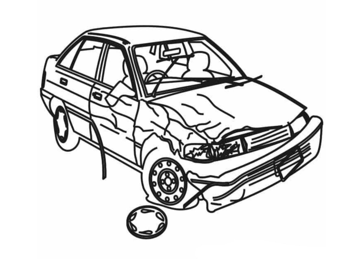 Раскраска ВАЗ 2114 Лада Приора