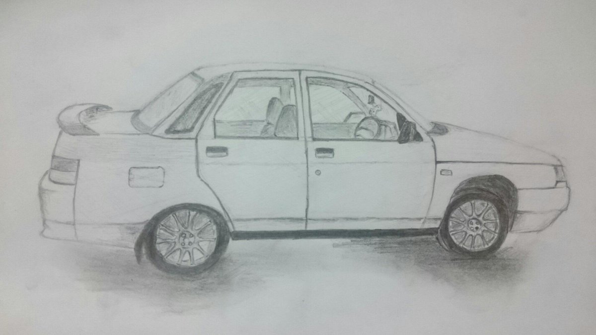 ВАЗ 2110 контур сзади