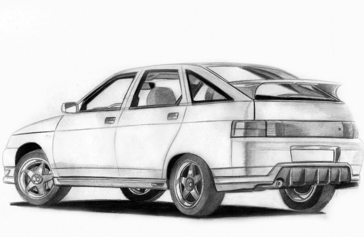 Раскраска Лада 2112