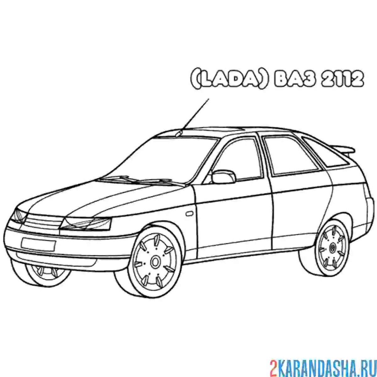 Раскраска Лада