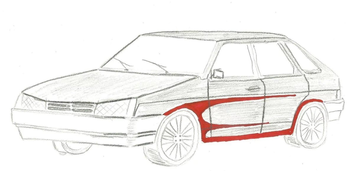 Раскраска Лада 2114