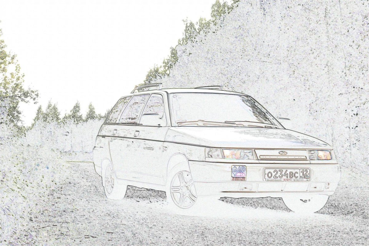 Раскраска Лада 2112