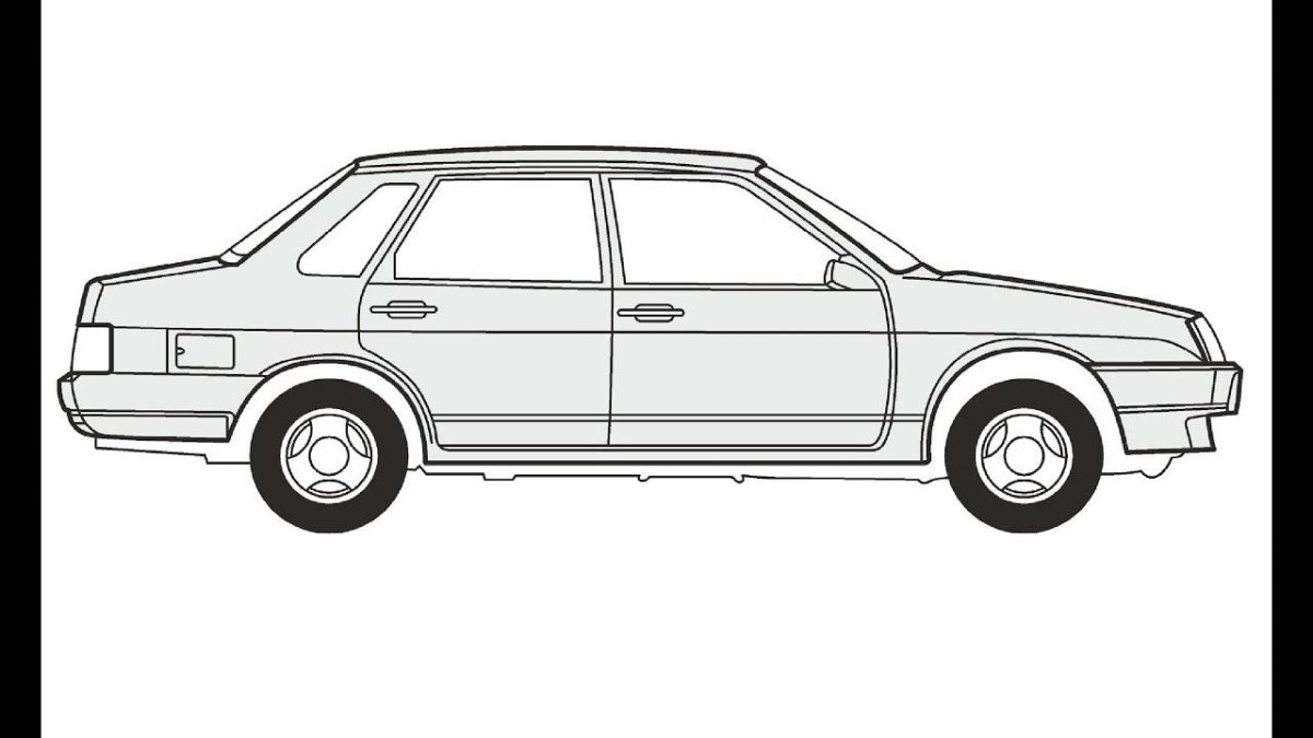 Раскраска ВАЗ 2115