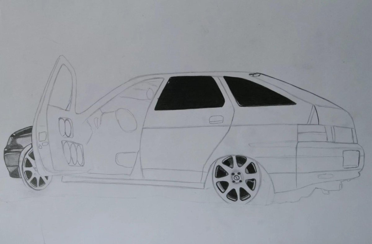 Лада Приора 2170 раскраска