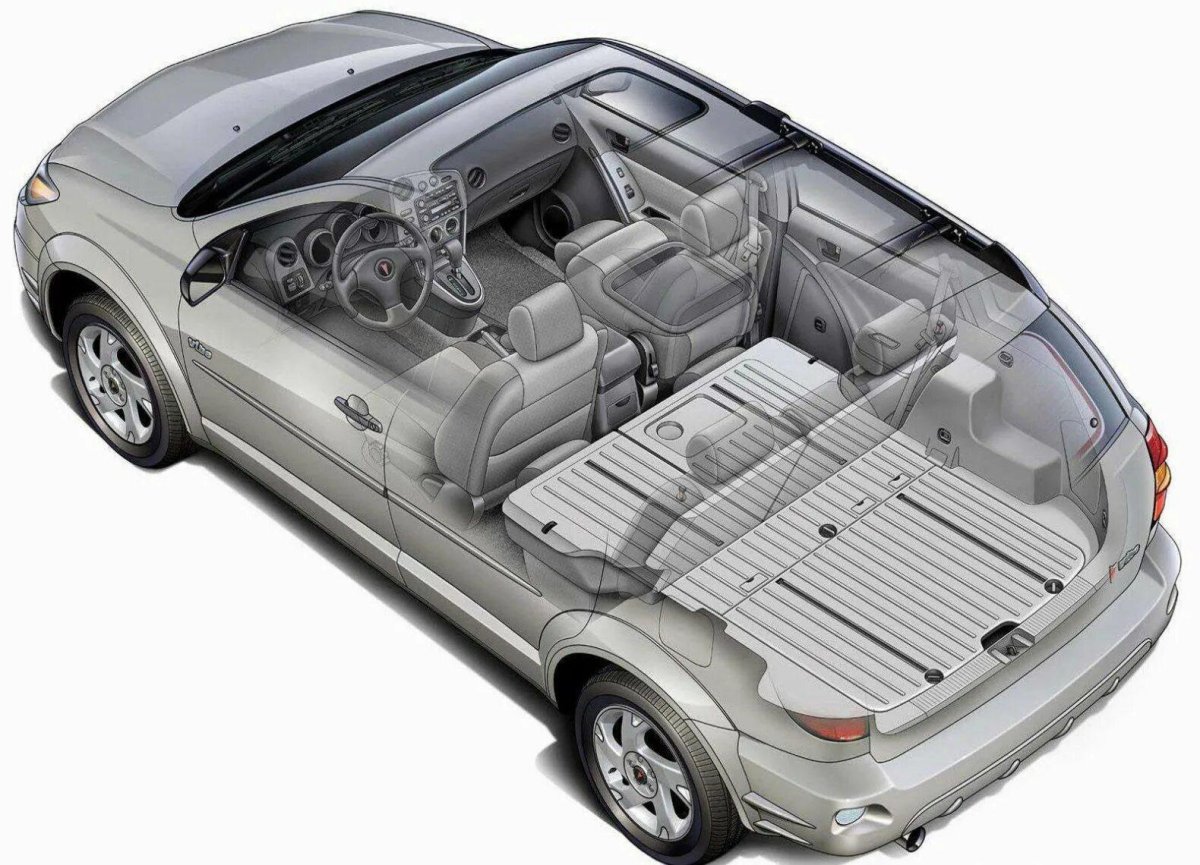 Pontiac Vibe 2003 габариты