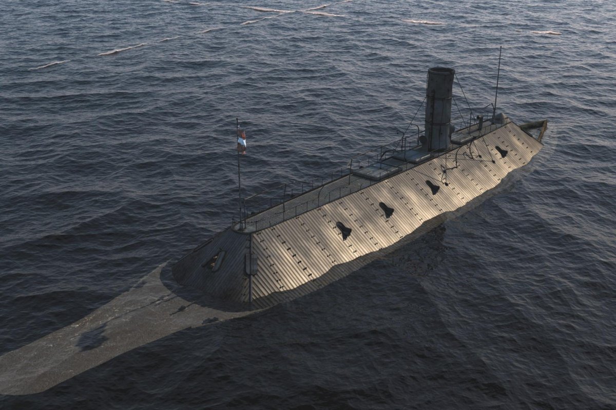 Броненосец конфедератов Virginia