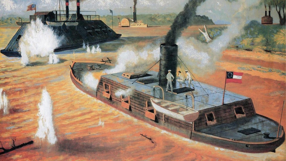 Броненосец конфедератов Virginia