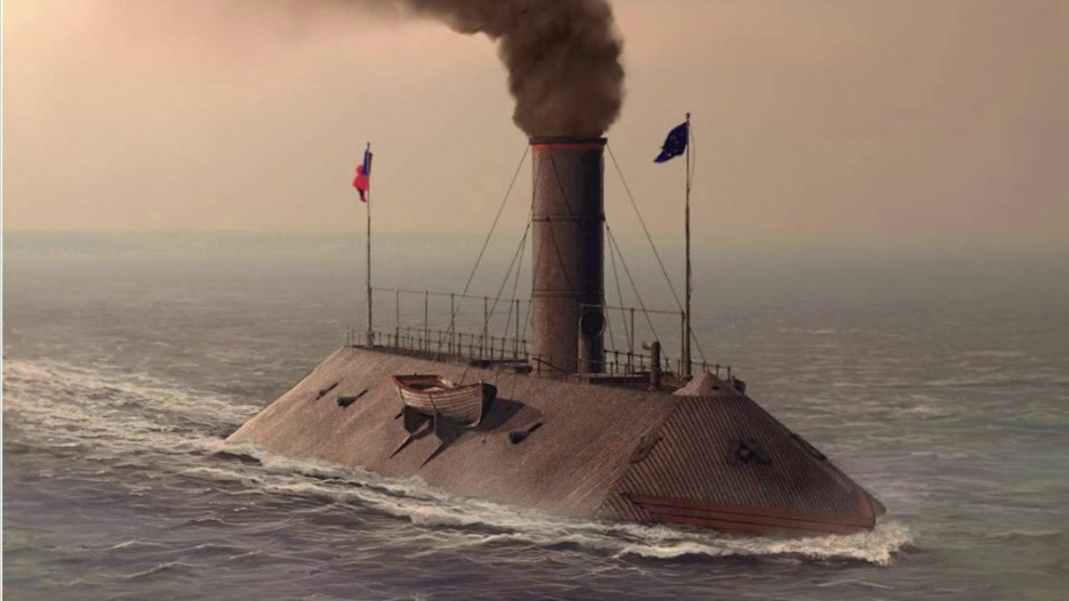 Броненосец конфедератов Virginia