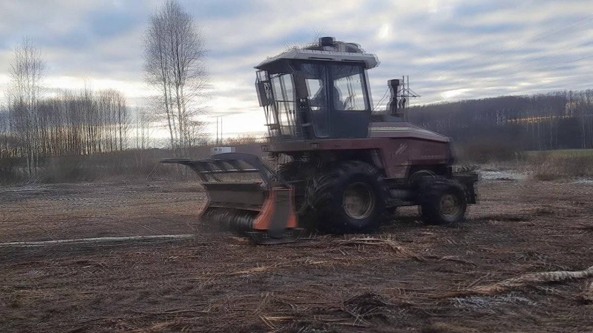 Как работает мульчер um-Forest 140 с видео