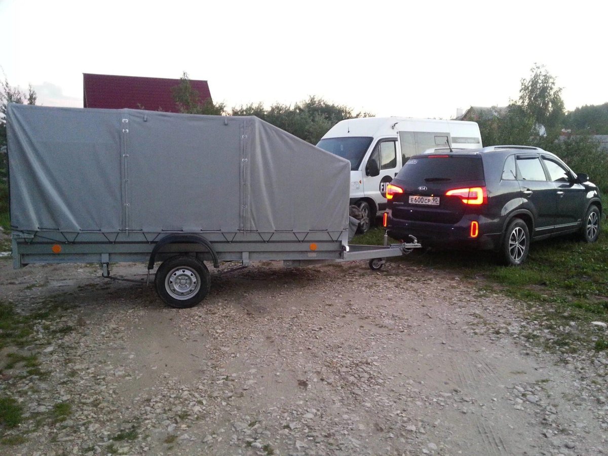 Киа Соренто 2 с прицепом