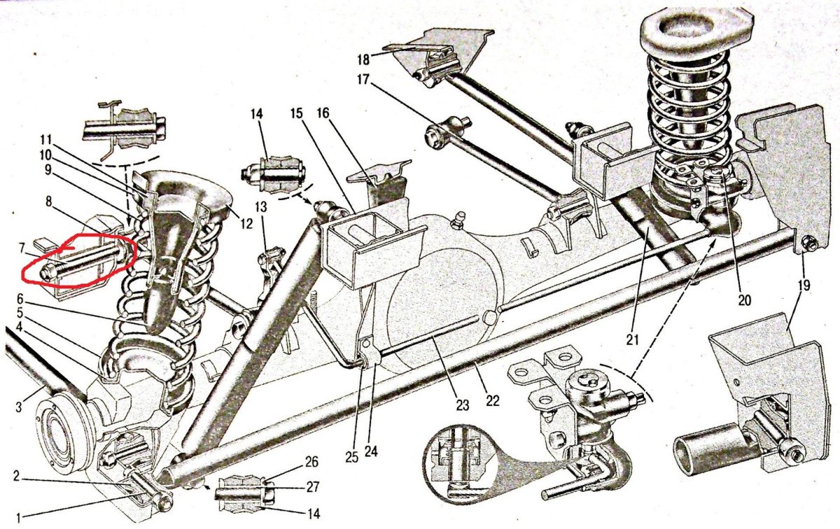 Задняя подвеска ВАЗ 2121 Нива