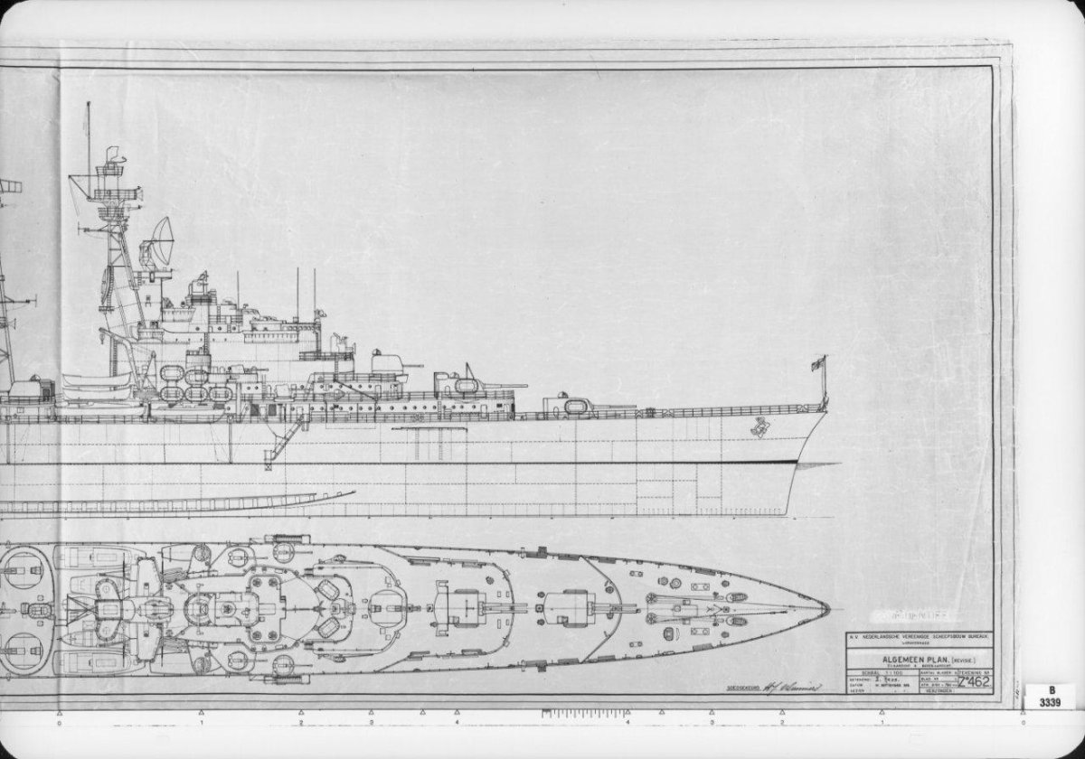 Чертежи крейсера де Рейтер