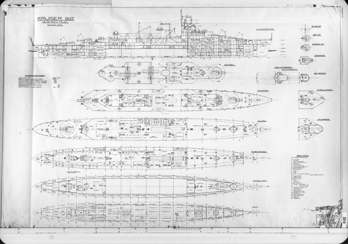 HR_MS_de Ruyter чертежи