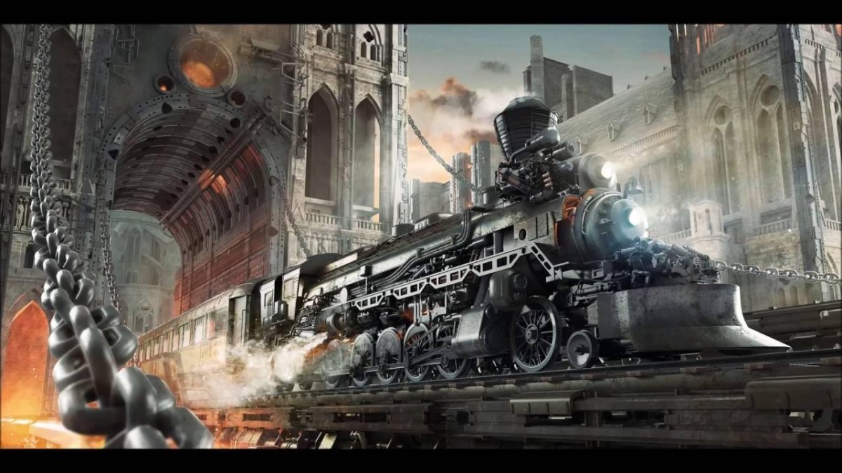 Дизельпанк стимпанк паровоз