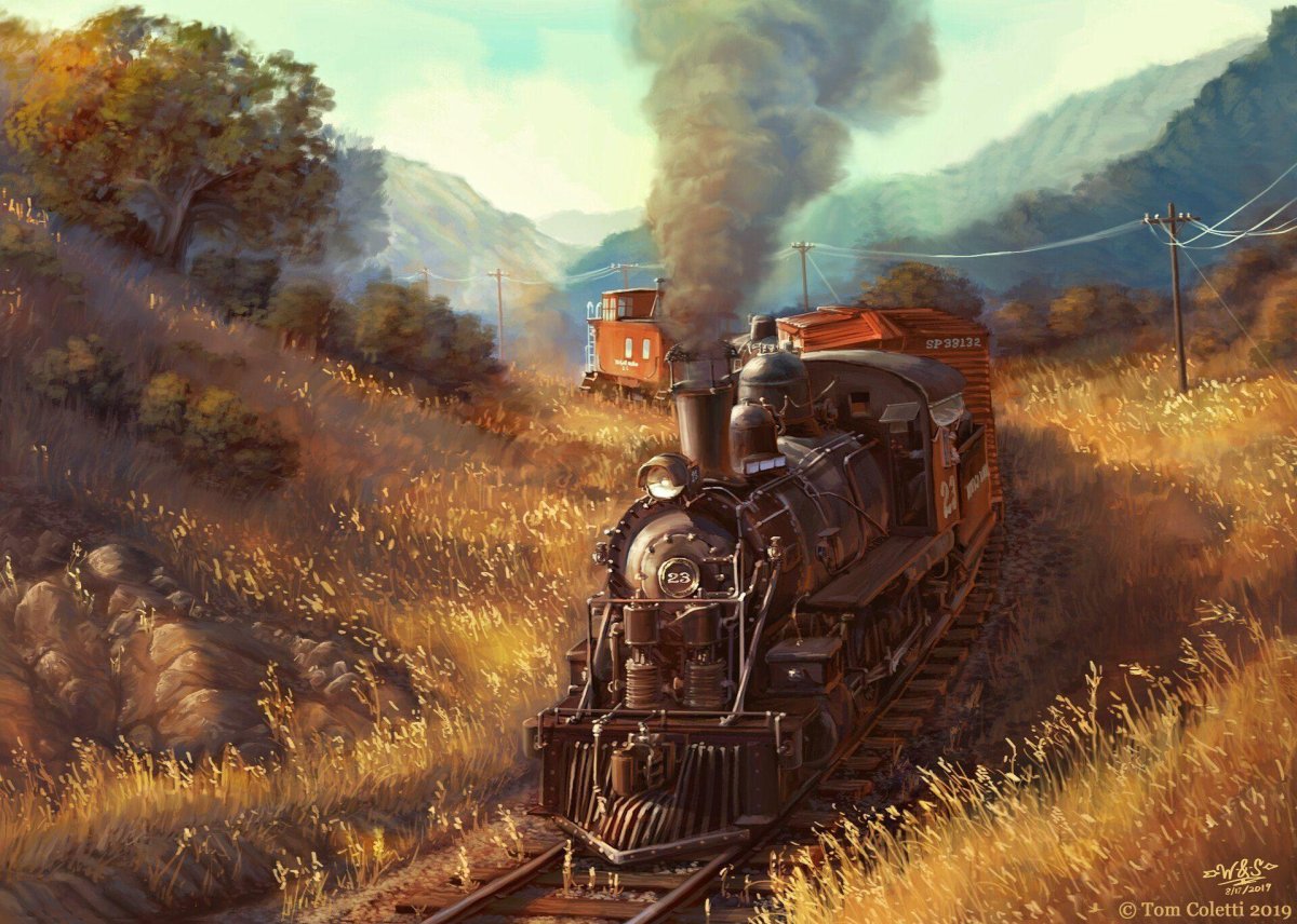 Steampunk железная дорога