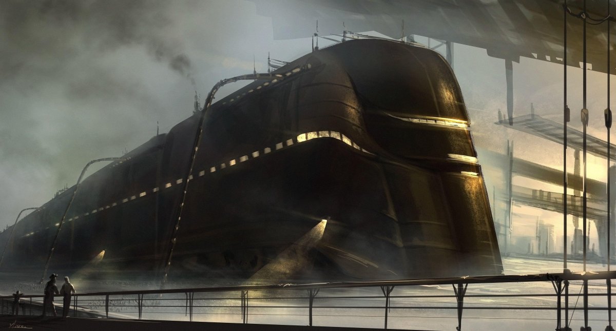 Бронепоезд стимпанк, дизельпанк