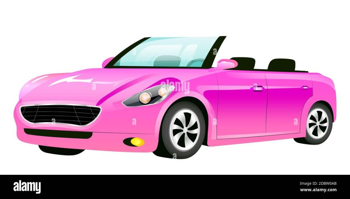 Розовая машина