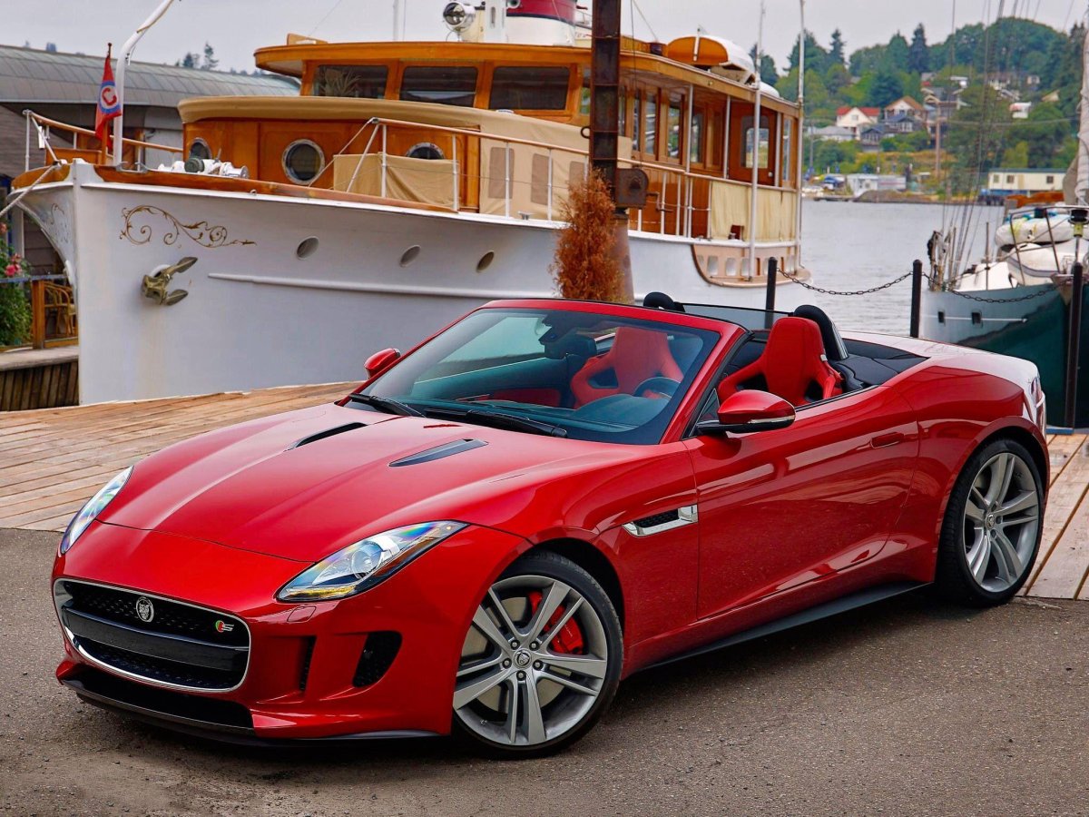 Ягуар ф тайп родстер красный