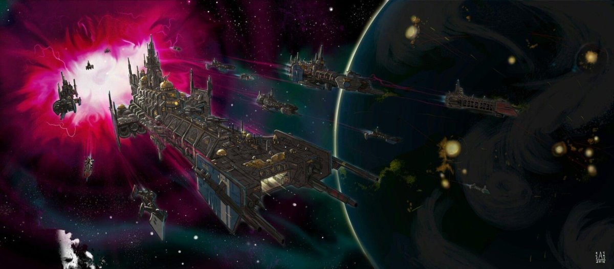 Warhammer 40k космический корабль Империума