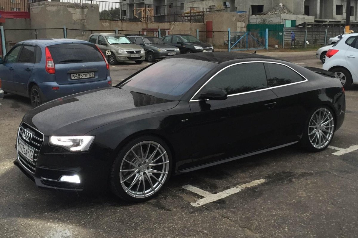 Ауди а6 черная затонированная