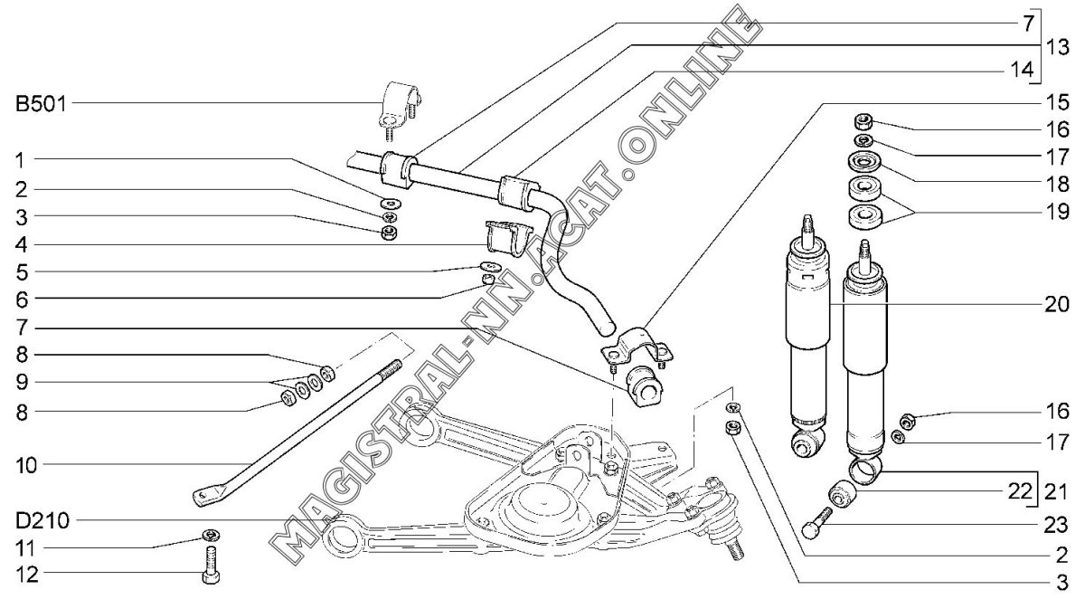 Передний стабилизатор 2123