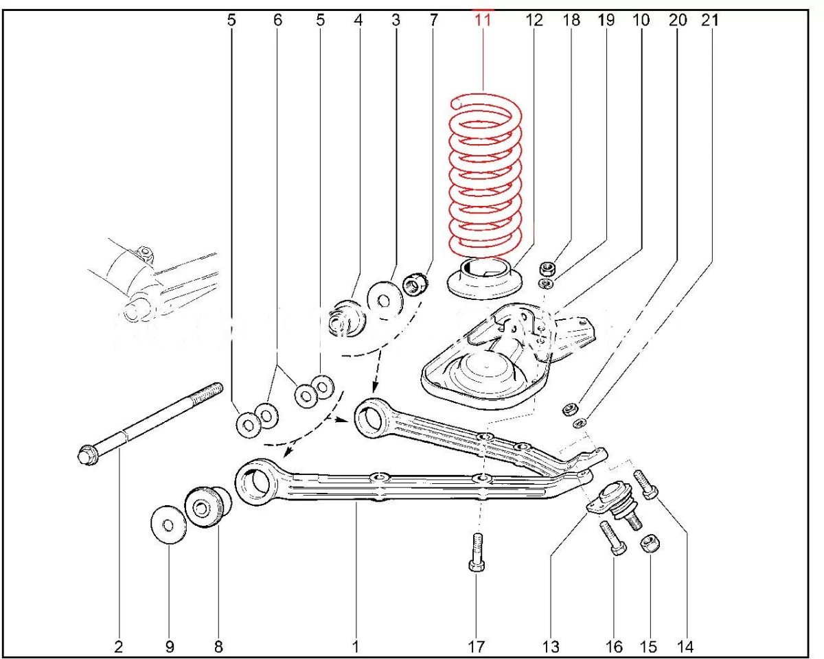 Нижний рычаг передней подвески Нива Шевроле