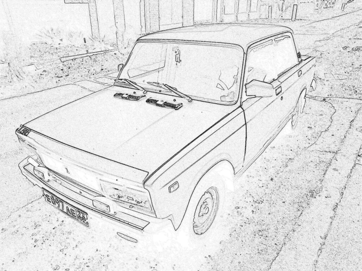 Раскраска Лада 2105