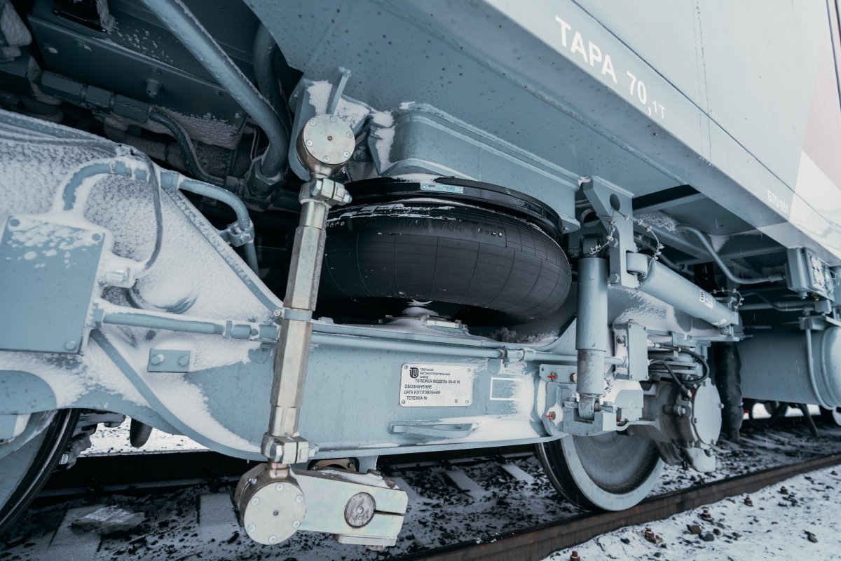 Пневматическая подвеска двухэтажных вагонов