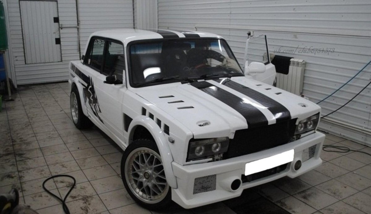 Бампер робот на ВАЗ 2107