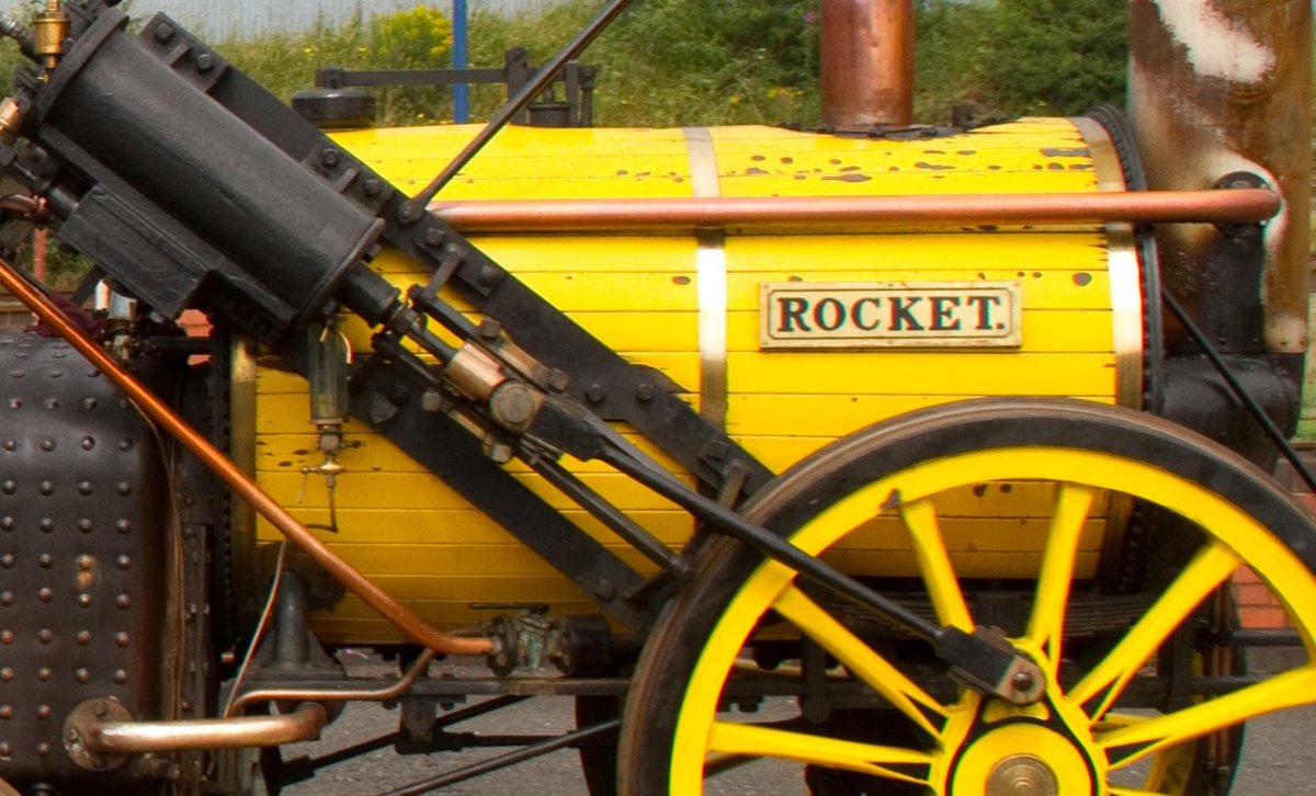 Паровоз "Rocket" Стефенсона (1829)