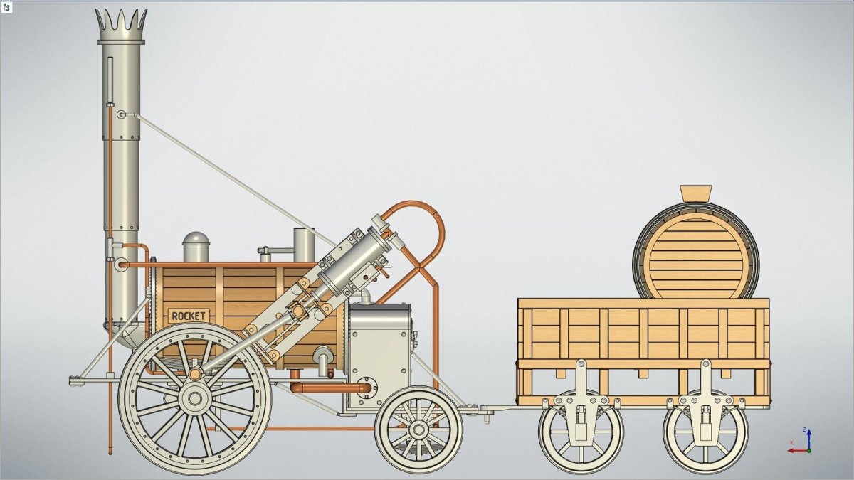 Модель Стефенсона паровоз