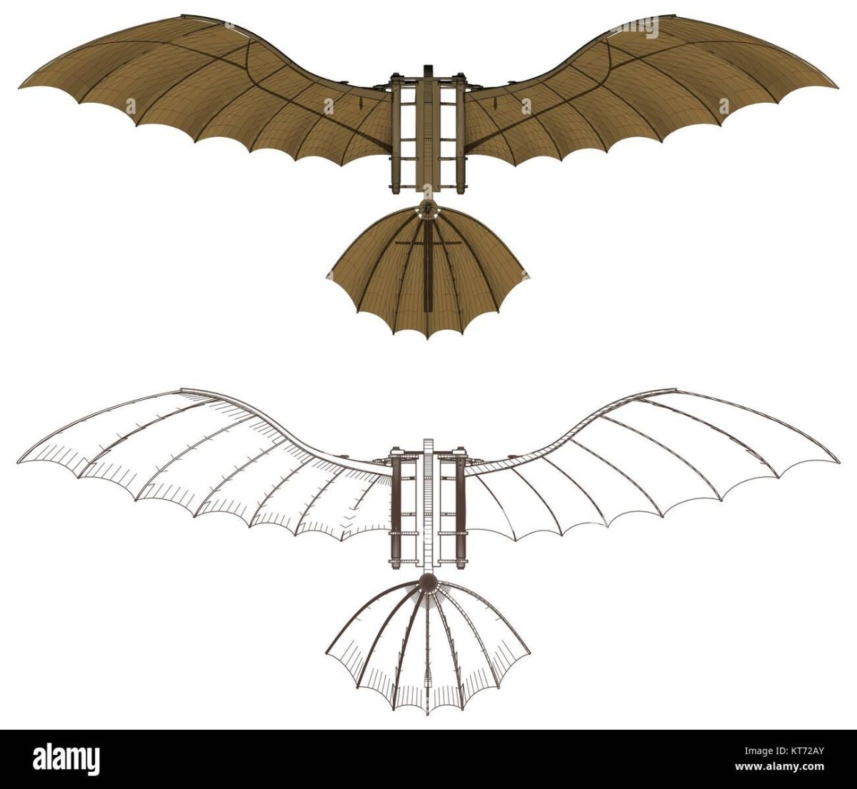 Летающая машина Леонардо да Винчи