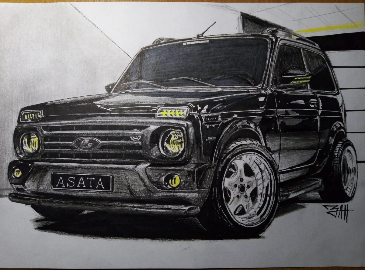 Нива Урбан рисунок