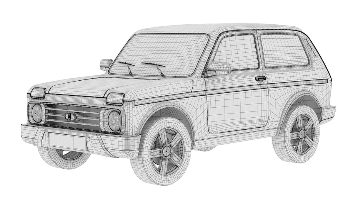 Нива 2121 нарисоватьлщегко