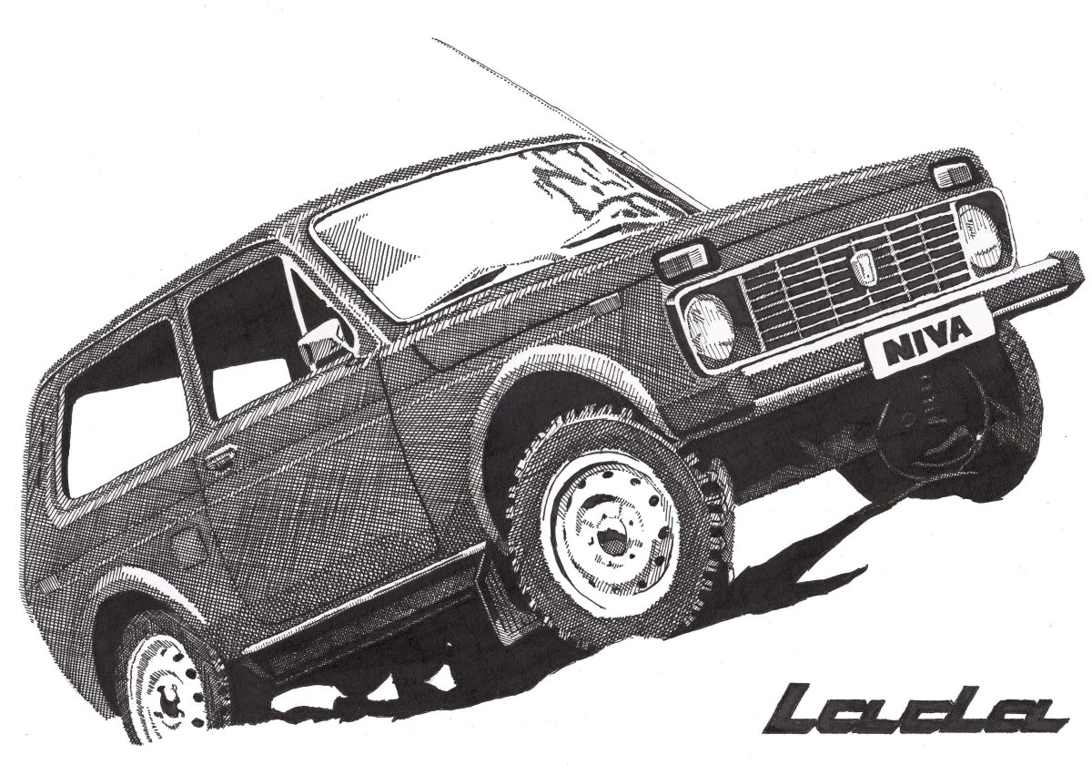 Нива 2121 вектор