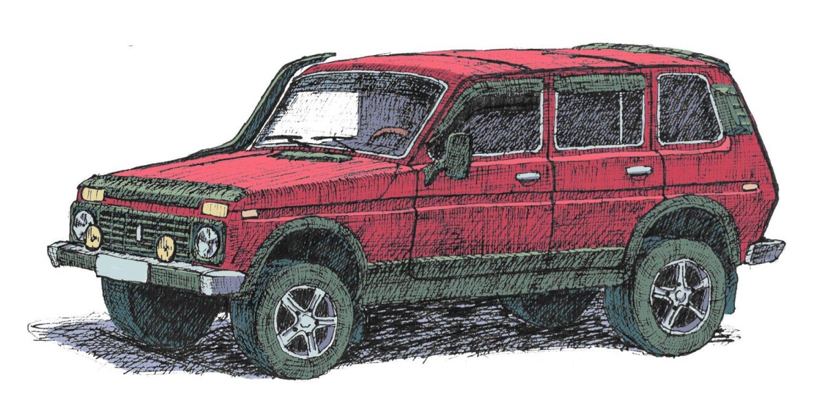 ВАЗ 2131 рисунок