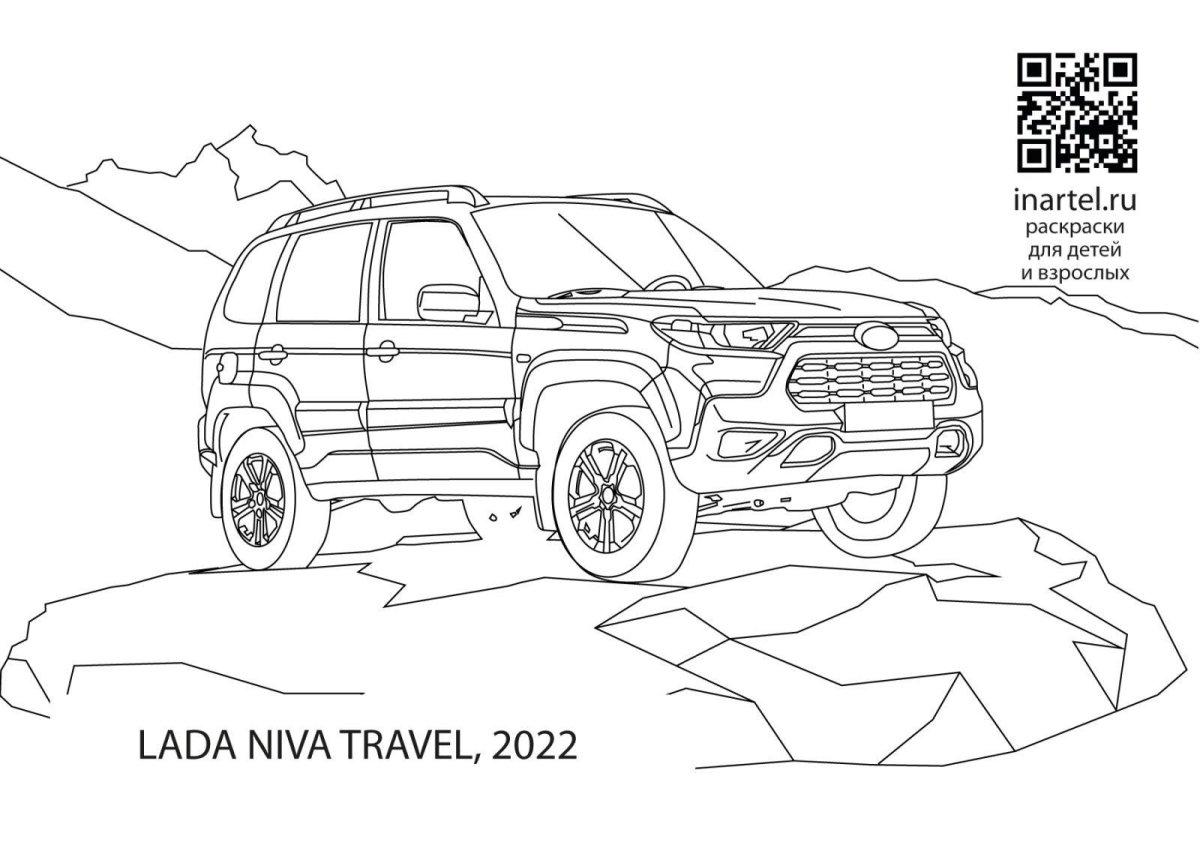 Раскраска Нива Шевроле 4х4