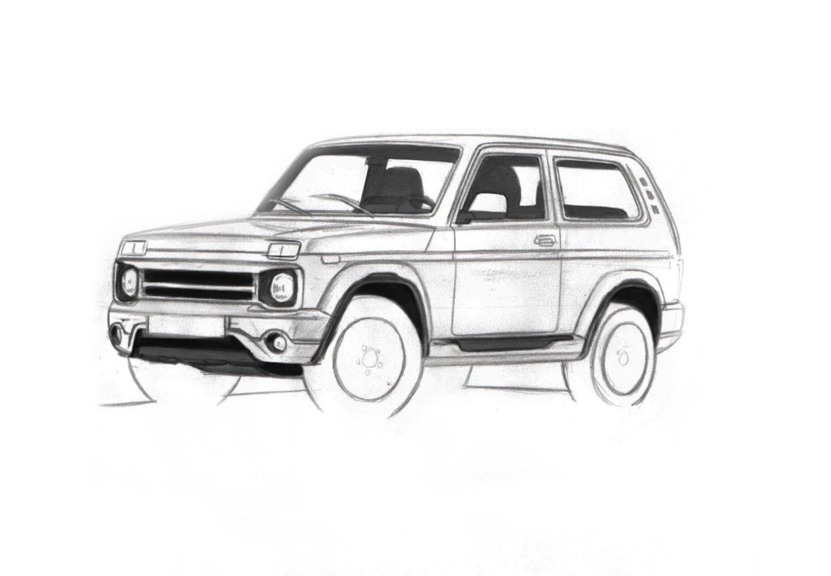 Раскраска Лада Нива Урбан