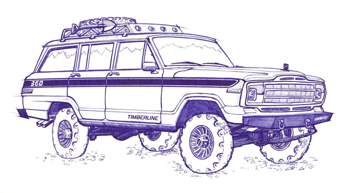 Раскраска джип УАЗ Патриот