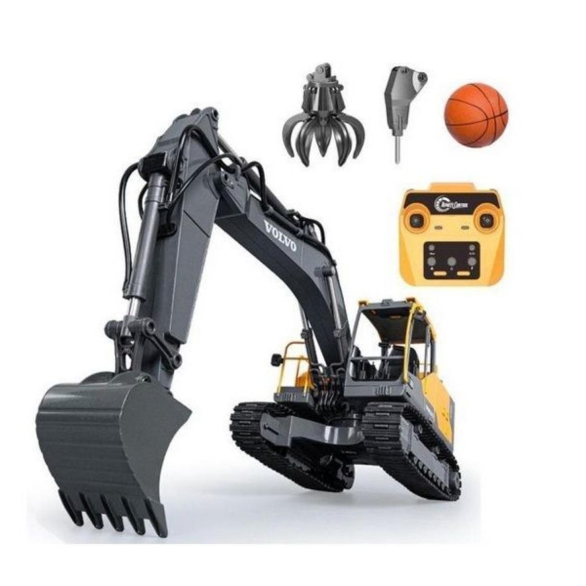 Радиоуправляемый экскаватор-погрузчик Double Eagle масштаб 1:16